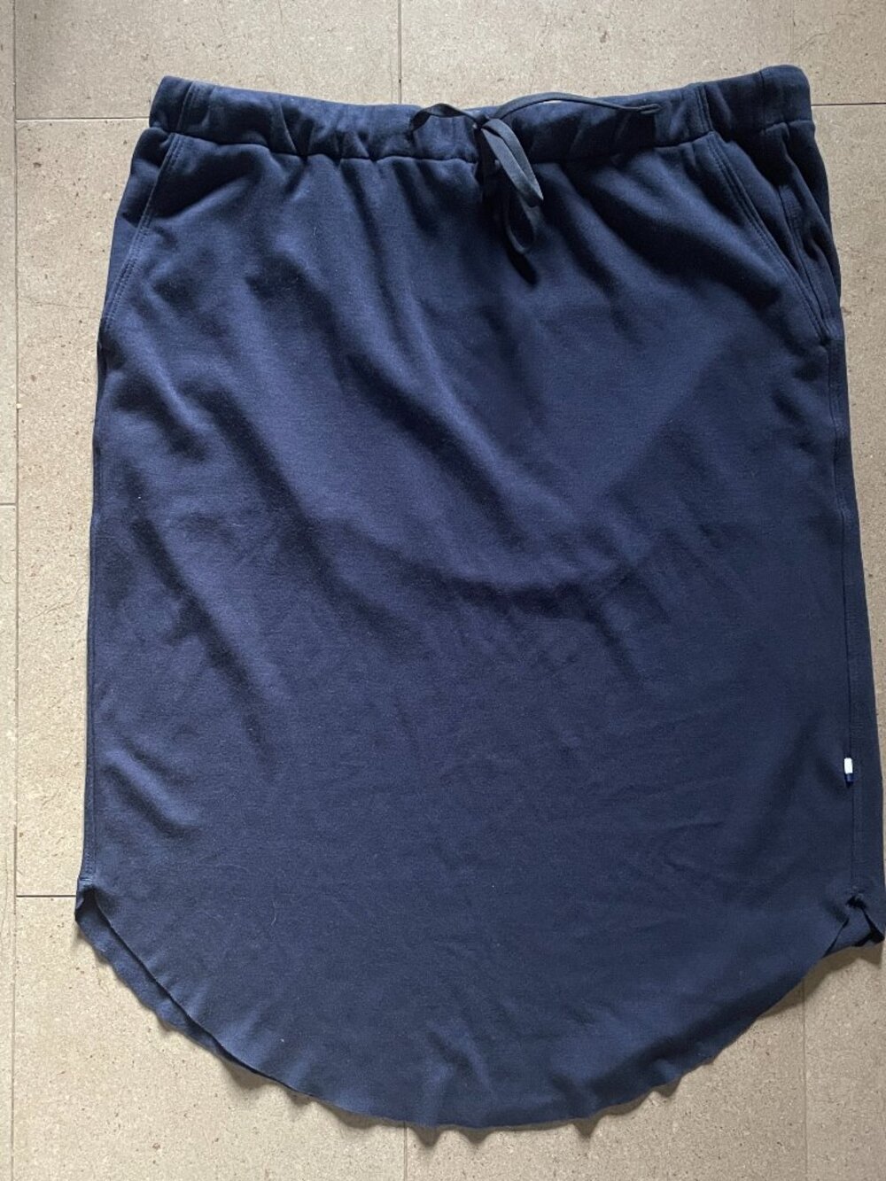 Kit and Ace Navy Blue Casual Short Drawstring Skirt-Size Small